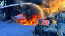 Oil fire rips through Russia’s Borskaya shipyard