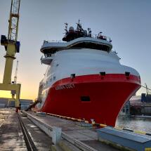<i>Aurora Coey</i> completes maintenance at BLRT Klaipėda